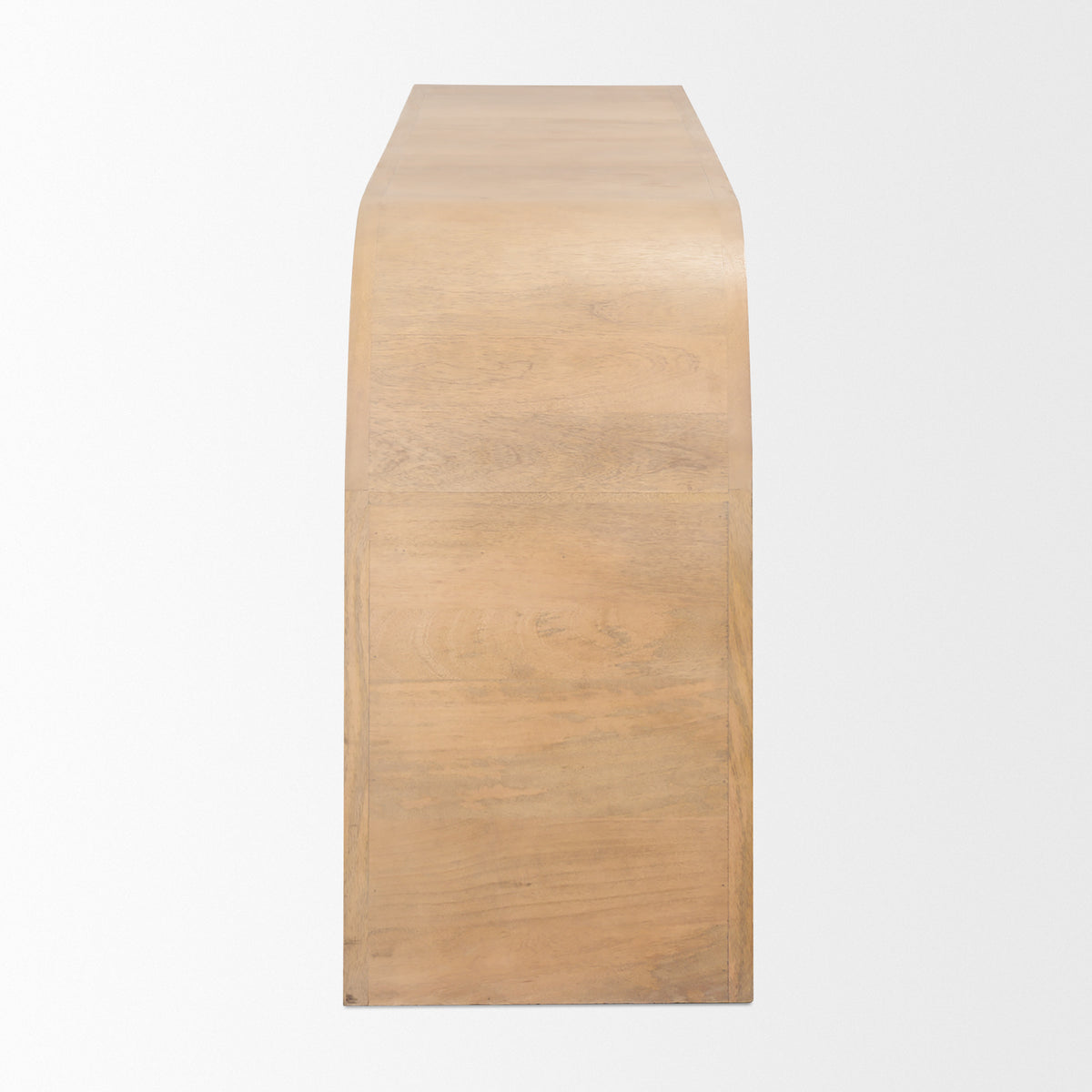 Sorina Light Brown Reverse Fluted Wood Sideboard