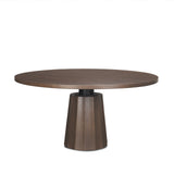 Swanson Dark Brown 60" Round Pedestal Dining Table