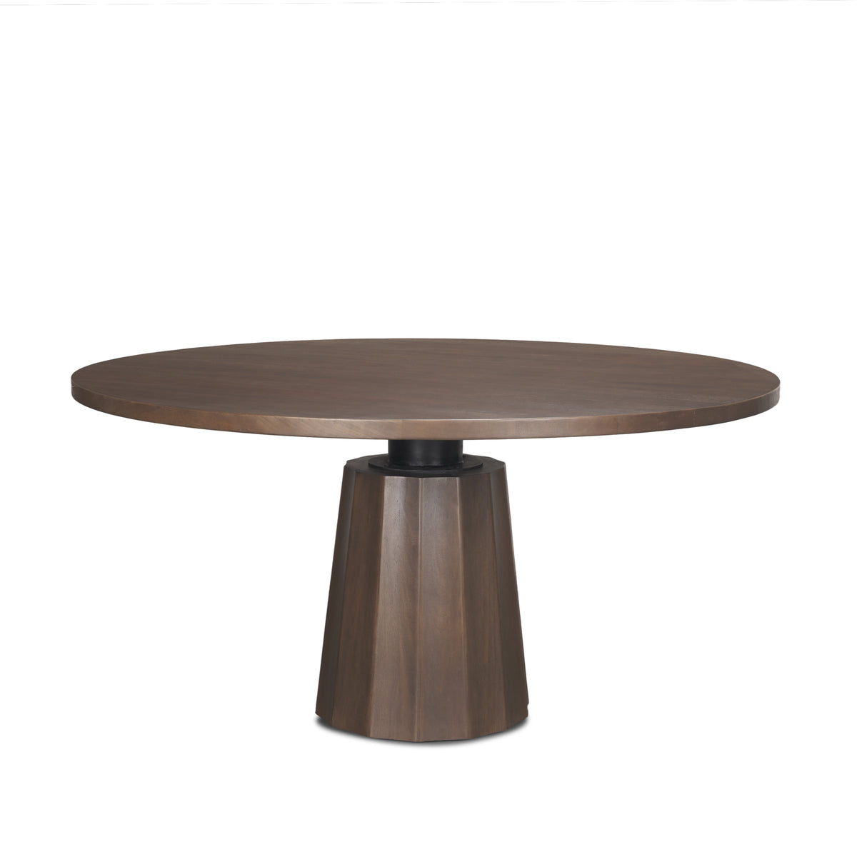 Swanson Dark Brown 60" Round Pedestal Dining Table