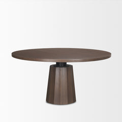 Swanson Dark Brown 60" Round Pedestal Dining Table