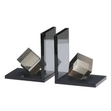 Halseygrove Black Bookends (Set of 2)