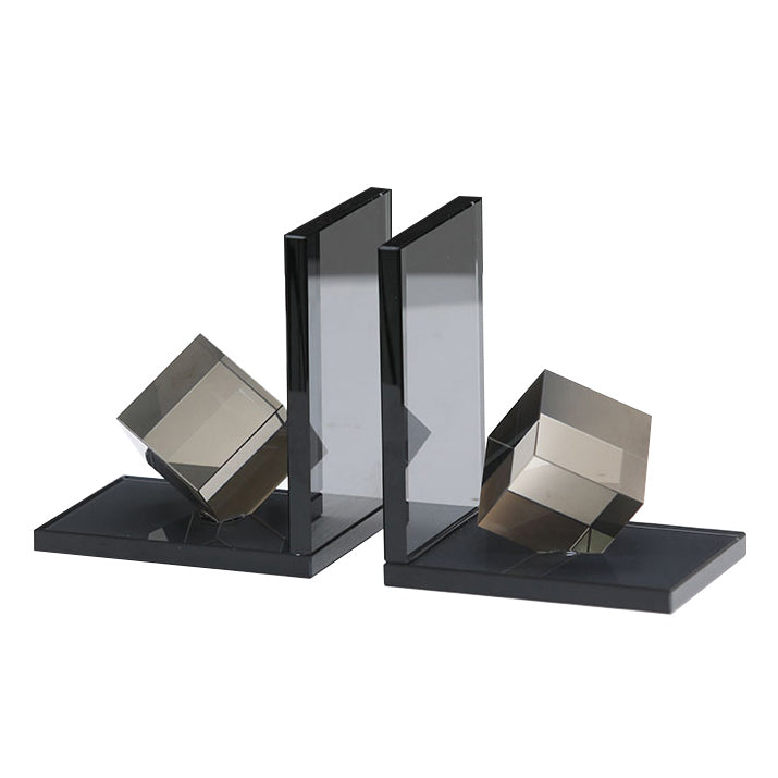 Halseygrove Black Bookends (Set of 2)