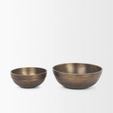 Tomiko Brass Decorative Cast Aluminum Round Bowls