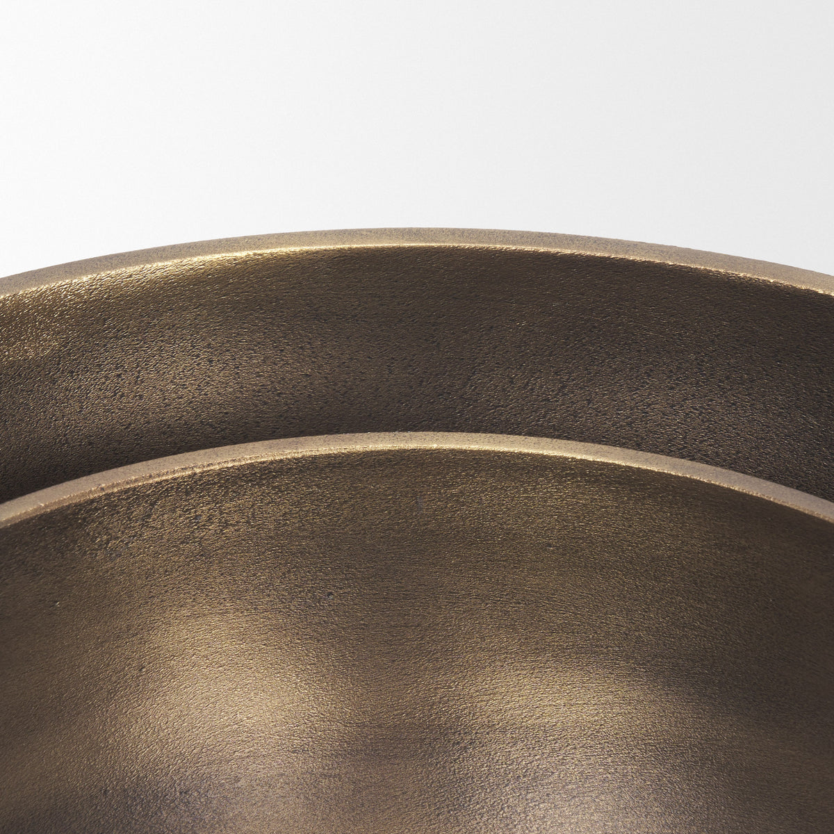 Tomiko Brass Decorative Cast Aluminum Round Bowls