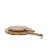 Karana Natural Solid Wood Round Serving Boards