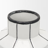 Dinah White/Black Small Ceramic Vase
