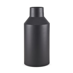 Tosca Matte Black Tall Metal Vase