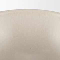 Tyren Cream Glazed Decorative Round Ceramic Bowl
