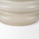 Twyla Cream Short Glazed Floor Vase