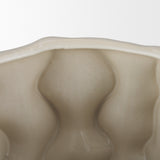 Vahn Cream Sculptural Glazed Decorative Ceramic Bowl