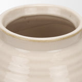 Tryna Beige/Matte Brown Small Ceramic Vase