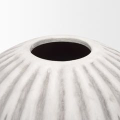Ummi Off-White/Gray Tall Ceramic Vase