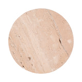 Newtown Tan Travertine Tray on Wood Ball Feet