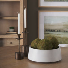 Kadara Whitewash Solid Wood Decorative Bowl