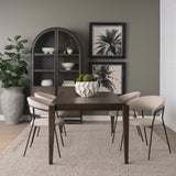Teva Dark Brown Rectangular Dining Table