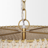 Tosha Taupe 1-Light Tapered Cotton Rope Drum Pendant
