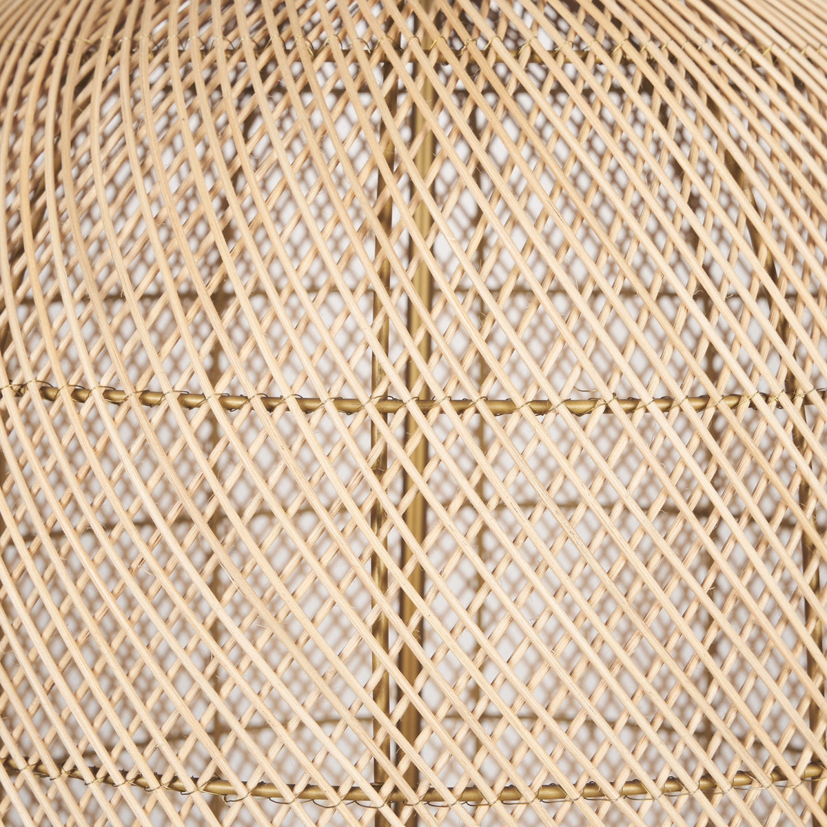 Thad Natural 4-Light Woven Rattan Foyer Chandelier