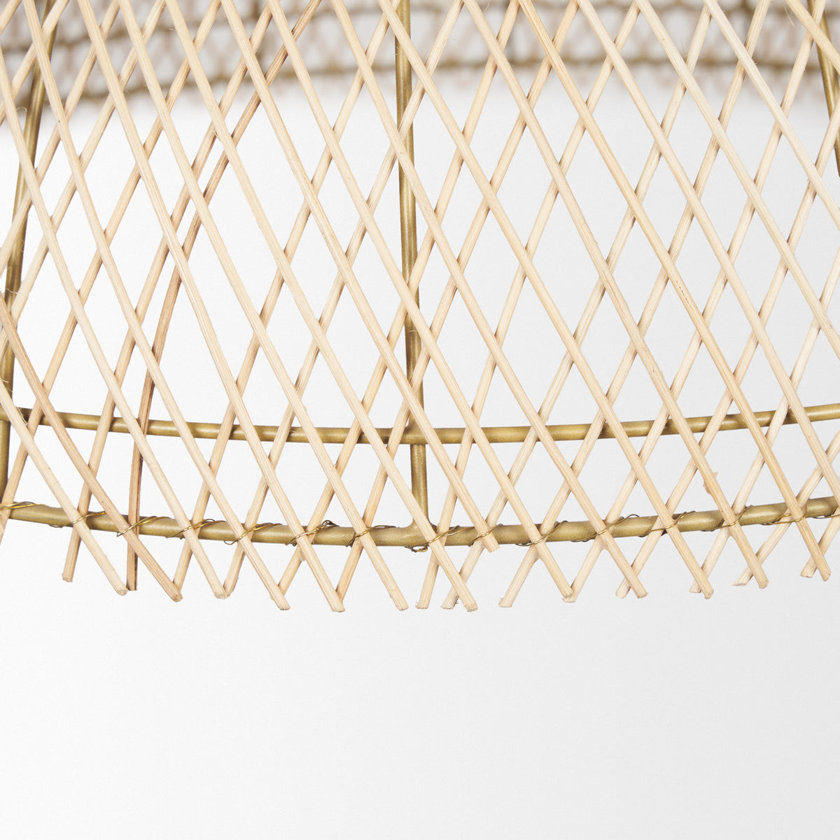 Thad Natural 1-Light Woven Rattan Dome Pendant