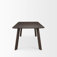 Welborn Dark Brown 72"W Rectangular Dining Table