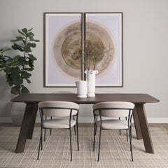 Welborn Dark Brown 72"W Rectangular Dining Table