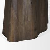 Jovani Dark Brown Oval Pedestal Dining Table