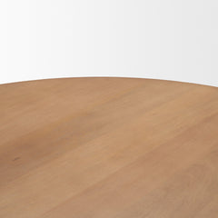 Jovani Light Brown 48" Round Pedestal Dining Table