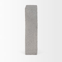 Kacia Gray Resin Textured Concrete Decorative Object