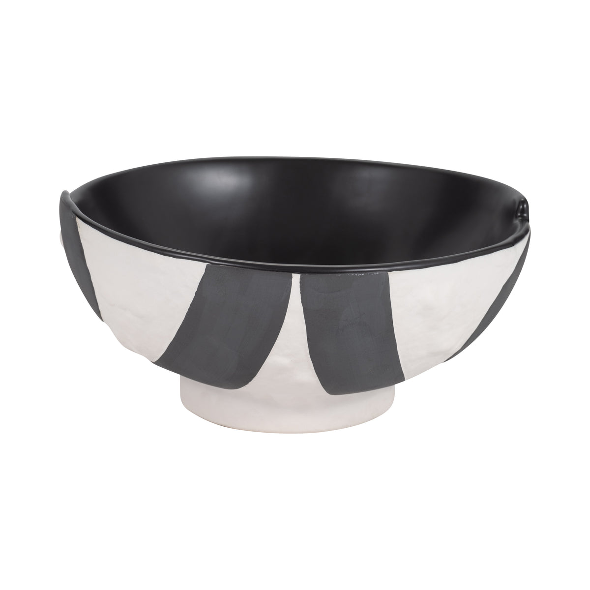 Lindcove Black/White Contemporary Deep Bowl