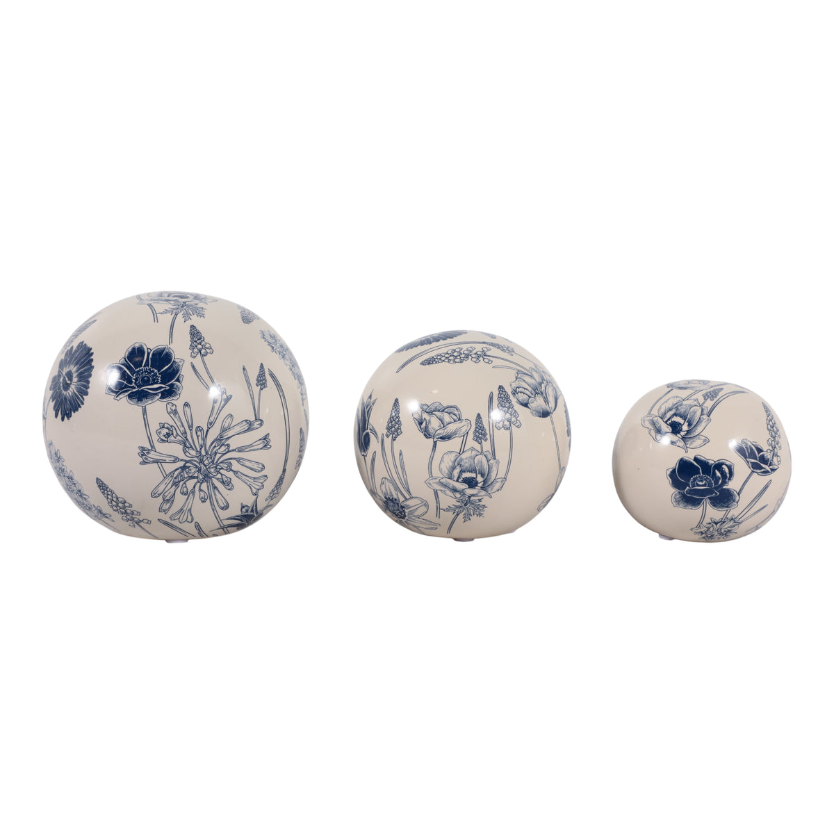 Tesswind Blue/Ivory Orbs (Set of 3)
