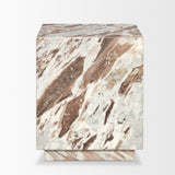 Matteo Pink Solid Marble Square Side Table