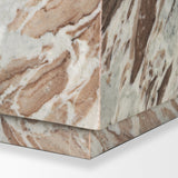 Matteo Pink Solid Marble Square Side Table