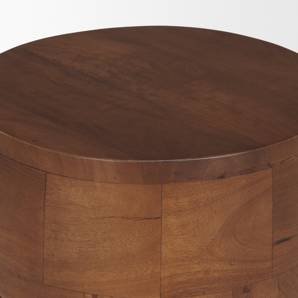 Cove Medium Brown Sculptural Open Side Table