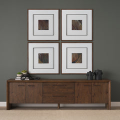 Belford Dark Brown 94" Oak Wood Media Console