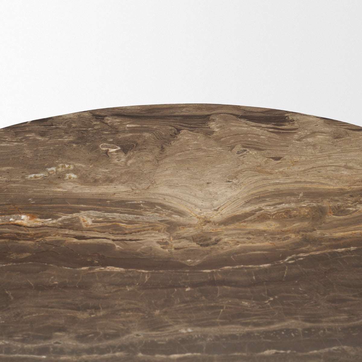 Allyson Cappuccino/Dark Brown 32" Round Pedestal Dining Table