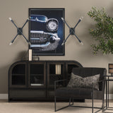 Xendi Black Metal Sputnik Wall Sconce