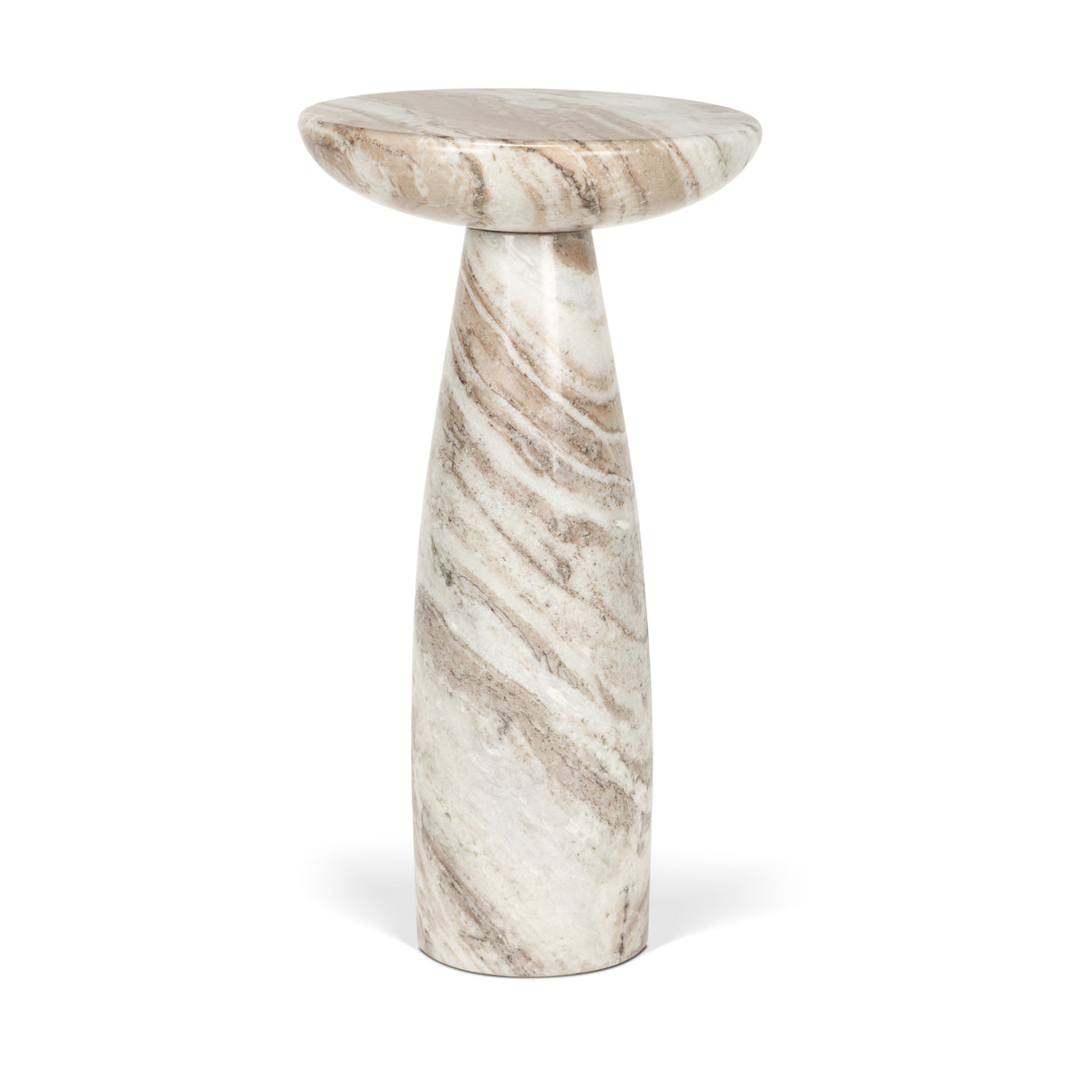 Bellancia Pink Rosa Marble Pedestal Side Table