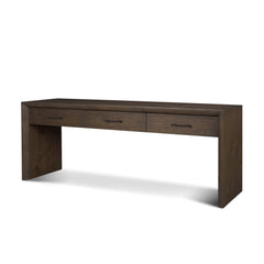 Belford Dark Brown 72" Oak Wood Console Table