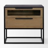 Sloan Light Brown/Black Side Table