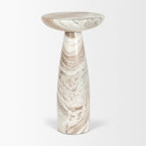 Bellancia Pink Rosa Marble Pedestal Side Table