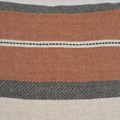 Mason Cream/Orange 22x22 Square Decorative Pillow Cover