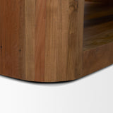Dunmore Brown Solid Wood Rectangular Open Shelf Coffee Table