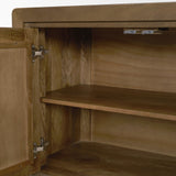 Valterra Dark Brown/Cappuccino Wood Marble 4 Door Sideboard