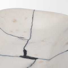 Sintessi White Rectangular Marble Decorative Bowl