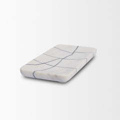 Tratto White Rectangular Marble Decorative Tray