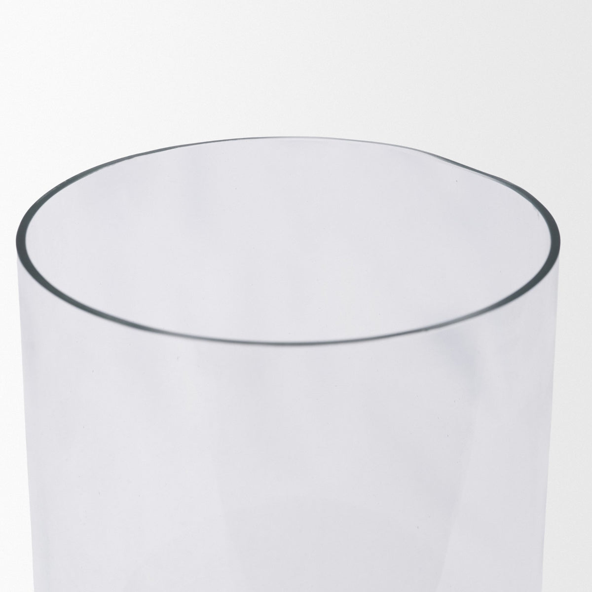 Bordo Red Marble with Glass Hurricane Candle Holder