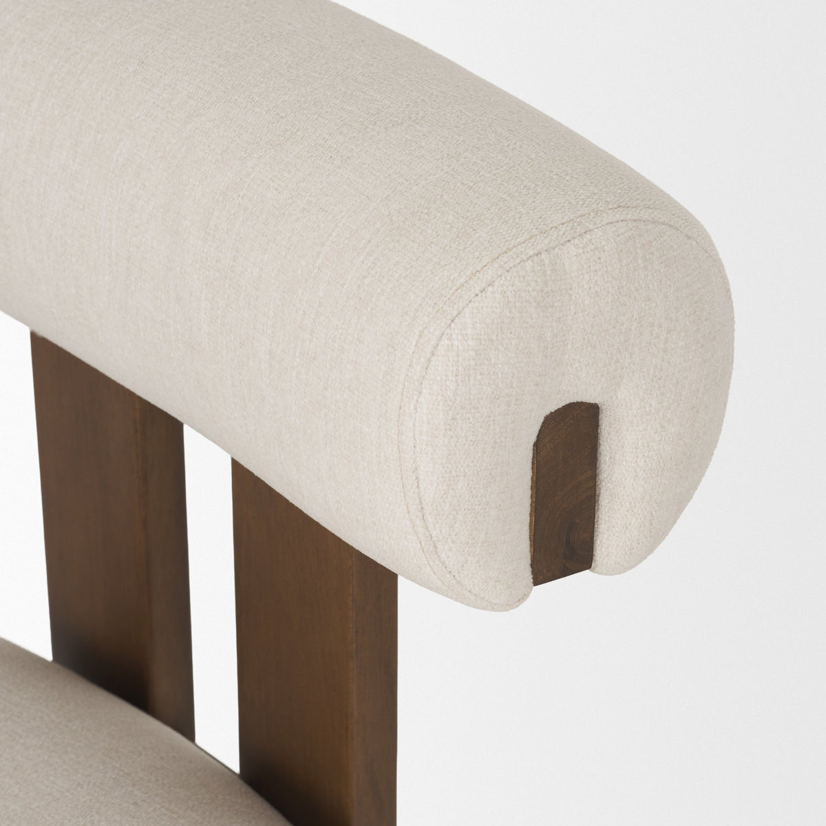 Tribeca Cream/Dark Brown Open Back Dining Side Chair (Set of 2)