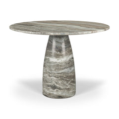 Allyson Gray/Brown 42" Round Pedestal Dining Table