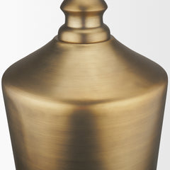 Keller Antiqued Brass Tall Metal 1-Light Pendant