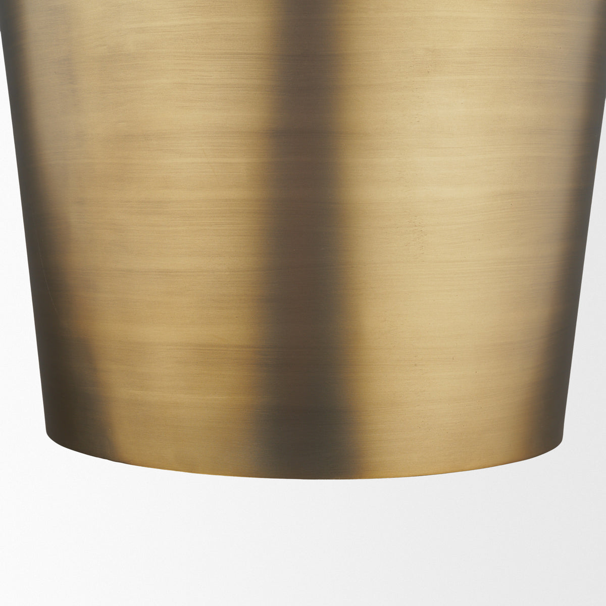 Keller Antiqued Brass Tall Metal 1-Light Pendant