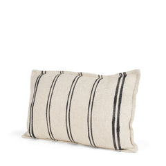 Liv Cream/Black 13x21 Pillow Cover with Down Filler